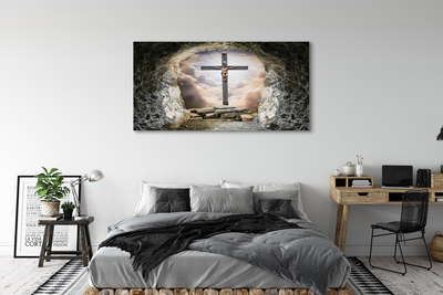 Obrazy na plátně Cave lehký cross Jesus