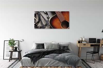 Obrazy na plátně Kytara Mikrofon tyčinky