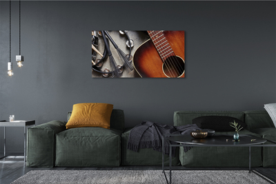 Obrazy na plátně Kytara Mikrofon tyčinky