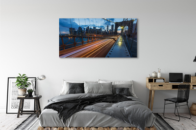 Obrazy na plátně Mrakodrapy bridge river