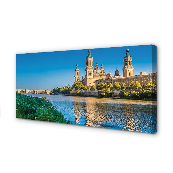 Obrazy na plátně Španělsko Katedrála řeky