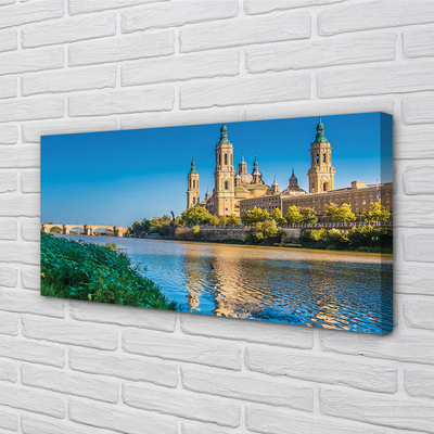 Obrazy na plátně Španělsko Katedrála řeky