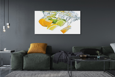 Obrazy na plátně voda citrus