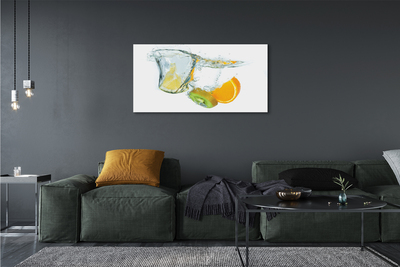 Obrazy na plátně Voda kiwi oranžový