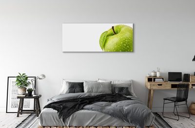 Obrazy na plátně Jablko zelená vodní kapky