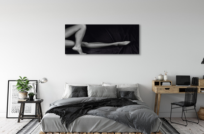 Obrazy na plátně Černé a bílé síťované nohy