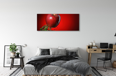 Obrazy na plátně jablko ve vodě