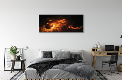 Obrazy na plátně ohnivý drak