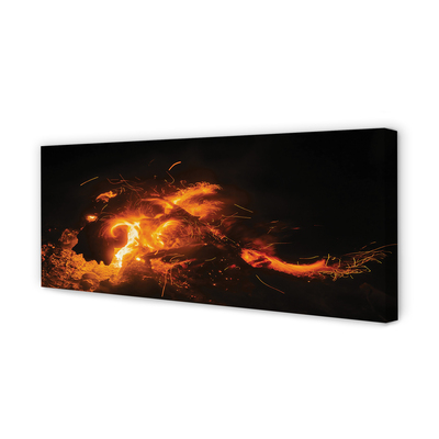 Obrazy na plátně ohnivý drak