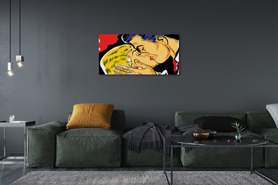 Obrazy na plátně lidé políbit