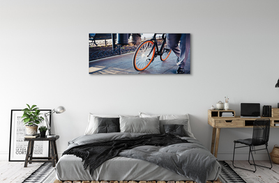 Obrazy na plátně Město na kole noha