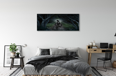 Obrazy na plátně strom formu temného lesa