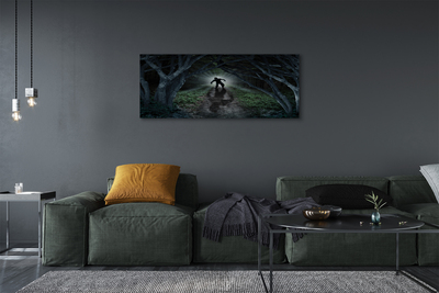 Obrazy na plátně strom formu temného lesa