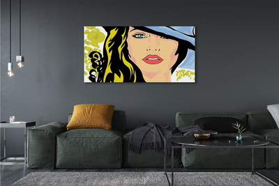 Obrazy na plátně Žena klobouk