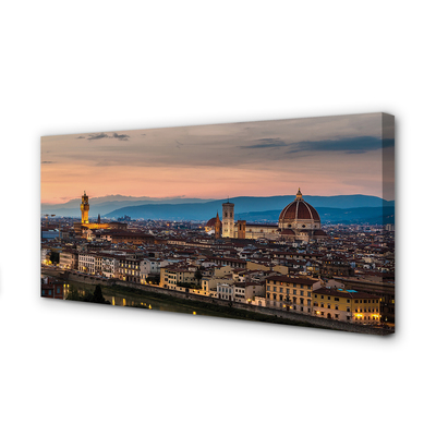 Obrazy na plátně Italy Panorama katedrála hory