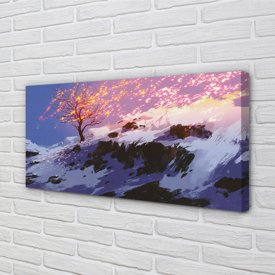 Obrazy na plátně Zimní strom top