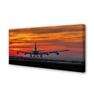 Obrazy na plátně West mraky letadla