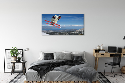 Obrazy na plátně mountain lyžař