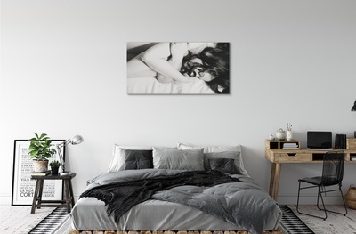 Obrazy na plátně spící ženu