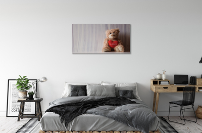 Obrazy na plátně srdce medvídek
