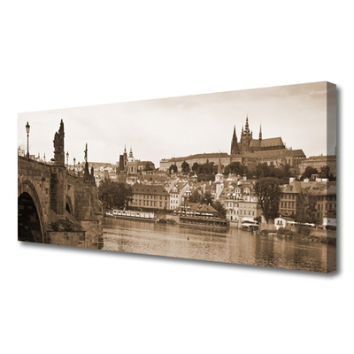 Obraz na plátně Praha Most Krajina