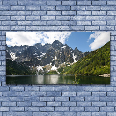 Obraz na plátně Hora Jezero Les Krajina