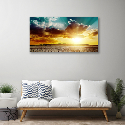 Obraz na plátně Slunce Poušť Krajina