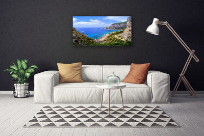 Obraz na plátně Moře Pláž Hory Krajina