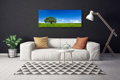 Obraz na plátně Tráva Strom Příroda