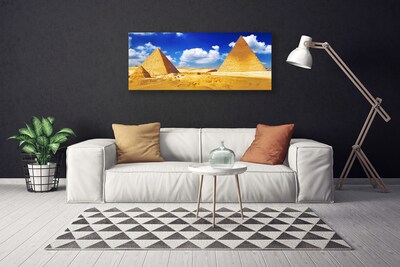 Obraz na plátně Poušť Piramidy Krajina