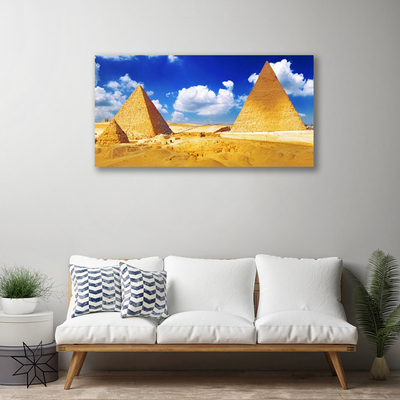 Obraz na plátně Poušť Piramidy Krajina
