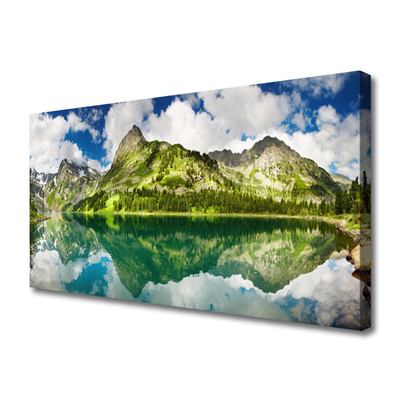 Obraz na plátně Hory Jezero Krajina