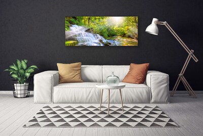 Obraz na plátně Vodopád Les Příroda