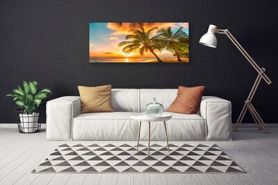 Obraz na plátně Palma Strom Moře Krajina