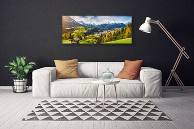 Obraz na plátně Skleněná Alpy Krajina