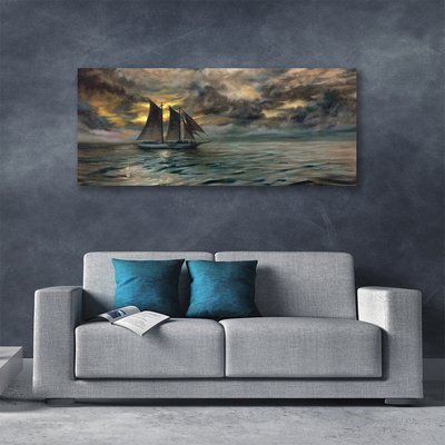 Obraz na plátně Moře Loďka Krajina