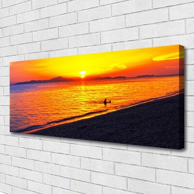 Obraz na plátně Moře Slunce Pláž Krajina