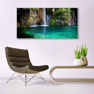 Obraz na plátně Jezero Vodopád Příroda