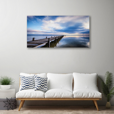 Obraz na plátně Most Moře architektura