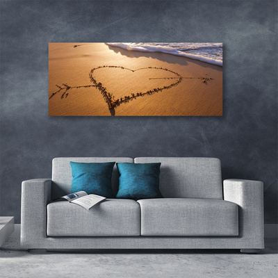 Obraz na plátně Pláž Srdce Moře Umění