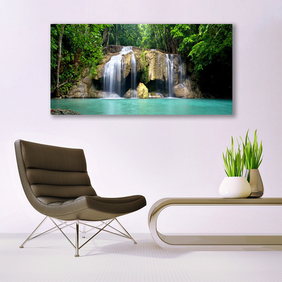 Obraz na plátně Vodopád Strom Příroda