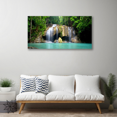 Obraz na plátně Vodopád Strom Příroda