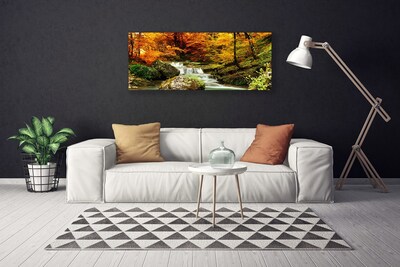 Obraz na plátně Vodopád Les Příroda