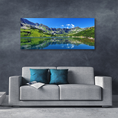 Obraz na plátně Hora Jezero Krajina