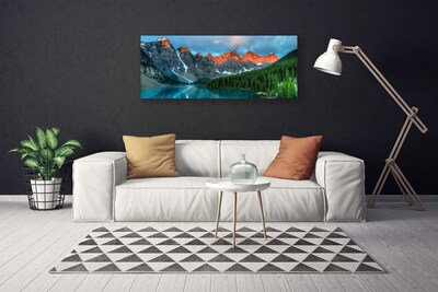 Obraz na plátně Hora Les jezero Krajina
