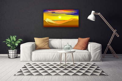 Obraz na plátně Poušť Šlunce Umění