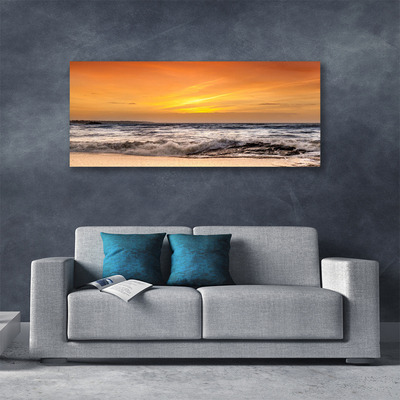 Obraz na plátně Moře Slunce Vlny Krajina