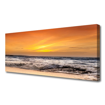 Obraz na plátně Moře Slunce Vlny Krajina