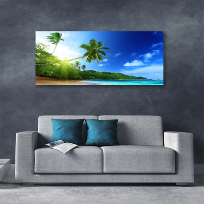Obraz na plátně Pláž Moře Palma Krajina