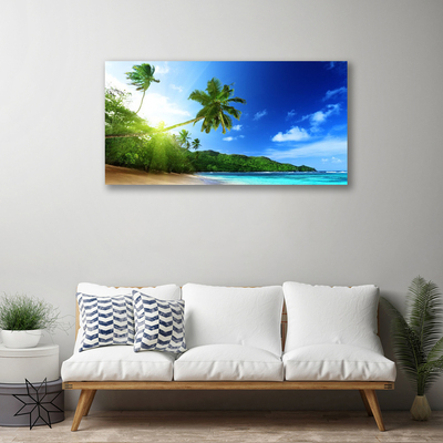 Obraz na plátně Pláž Moře Palma Krajina